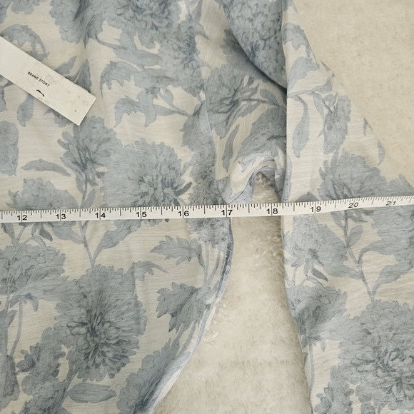 NWT Vince Blue White Dahlia Dress Size XS Cottagecore Bohemian Feminine Floral - Picture 9 of 9